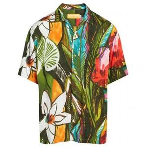 NEW JAMS WORLD men's retro button down shirt in tarragon